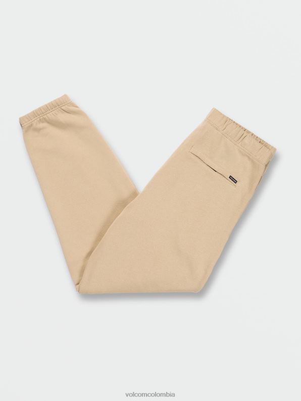 pantalones icónicos de vellón con cintura elástica almendra Z44ZX337 ropa hombres - Image 3