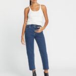 pantalones rectos colocados antiguo Z44ZX925 ropa mujer