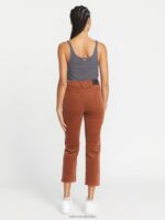 pantalones rectos colocados nuez moscada Z44ZX923 ropa mujer - Image 3