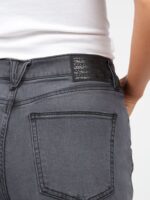 pantalones rectos colocados vendimia negro Z44ZX935 ropa mujer - Image 5