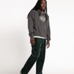 pantalones tapered de pana verde cedro Z44ZX291 ropa hombres
