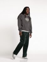 pantalones tapered de pana verde cedro Z44ZX291 ropa hombres