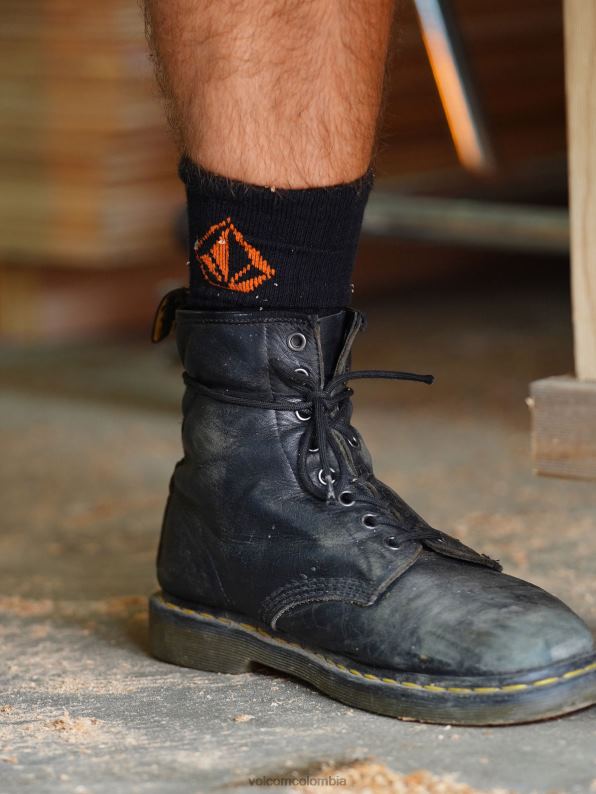 paquete de 3 calcetines de ropa de trabajo negro Z44ZX437 accesorios hombres - Image 4