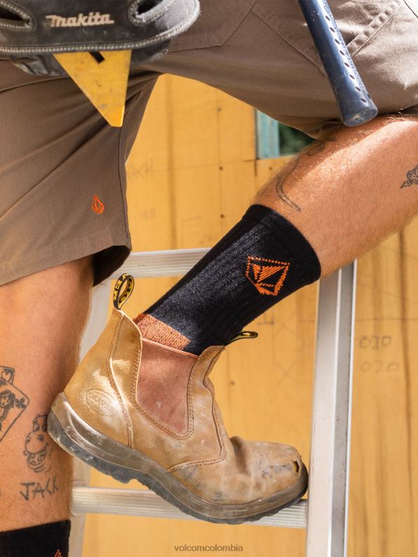 paquete de 3 calcetines de ropa de trabajo negro Z44ZX437 accesorios hombres - Image 1