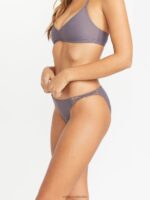 parte inferior de bikini completa simplemente sólida pizarra gris Z44ZX1057 ropa mujer - Image 7