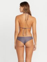 parte superior de bikini de triángulo deslizante simplemente sólido pizarra gris Z44ZX1055 ropa mujer - Image 2