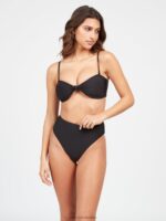 parte superior de bikini de tubo simplemente sin costuras negro Z44ZX1085 ropa mujer - Image 5