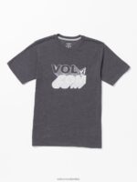 playera de manga corta con diseño de piedra brezo negro oscuro Z44ZX1118 ropa Niños