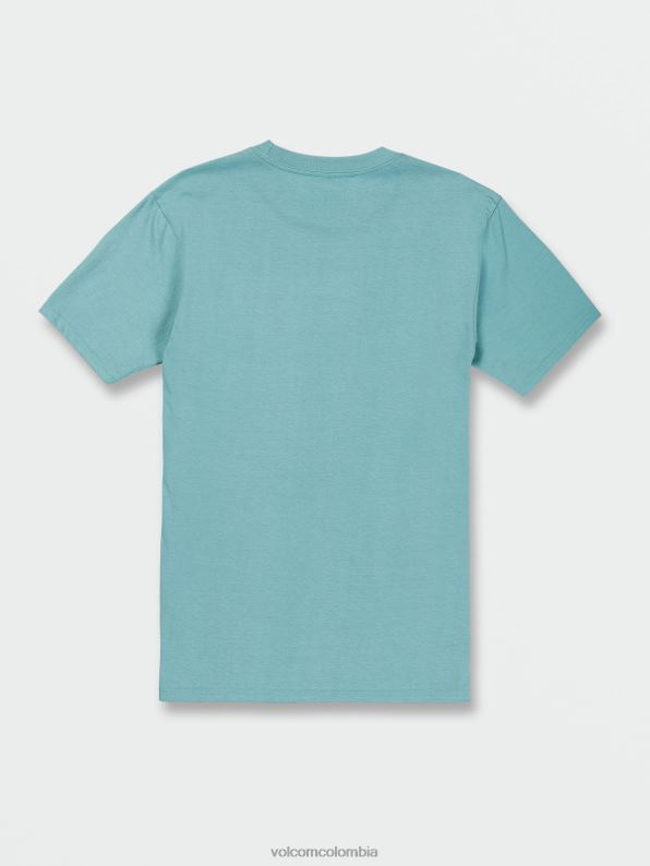 playera de manga corta con piedra de mofeta cali azul brezo Z44ZX87 ropa hombres - Image 2