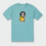 playera de manga corta con piedra de mofeta cali azul brezo Z44ZX87 ropa hombres