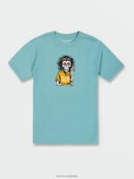 playera de manga corta con piedra de mofeta cali azul brezo Z44ZX87 ropa hombres