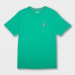 playera de manga corta con piedra icónica selva verde Z44ZX67 ropa hombres