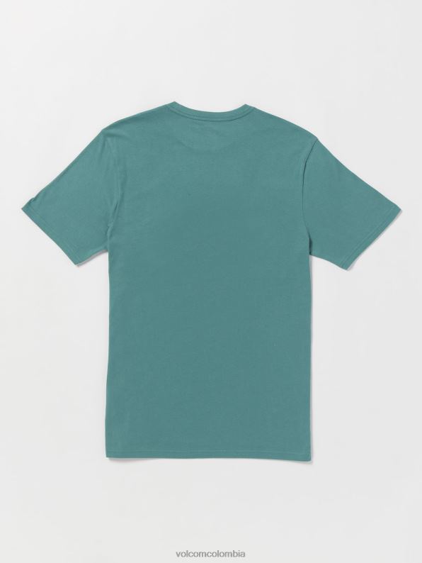 playera de manga corta con piedra icónica servicio azul Z44ZX54 ropa hombres - Image 2
