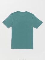 playera de manga corta con piedra icónica servicio azul Z44ZX54 ropa hombres - Image 3