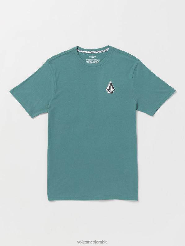 playera_de_manga_corta_con_piedra_iconica_servicio_azul_z44zx54_ropa_hombres.jpg playera de manga corta con piedra icónica servicio azul Z44ZX54 ropa hombres - Image 1