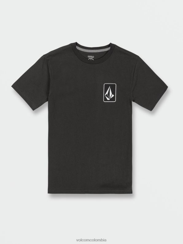 playera de manga corta originador vendimia negro Z44ZX1119 ropa Niños - Image 3