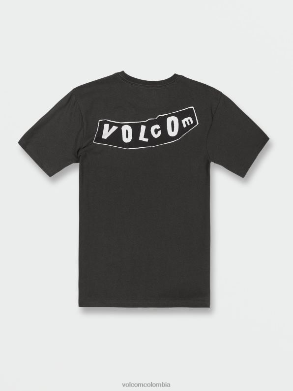 playera de manga corta originador vendimia negro Z44ZX1119 ropa Niños - Image 4