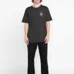playera de manga corta originador vendimia negro Z44ZX65 ropa hombres