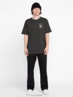 playera de manga corta originador vendimia negro Z44ZX65 ropa hombres