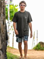 playera de manga corta originador vendimia negro Z44ZX65 ropa hombres - Image 3