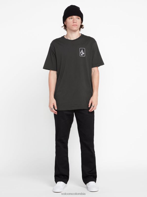 playera de manga corta originador vendimia negro Z44ZX65 ropa hombres - Image 1
