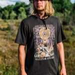 playera de manga corta skate vitals apparition vendimia negro Z44ZX1 ropa hombres