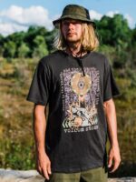 playera de manga corta skate vitals apparition vendimia negro Z44ZX1 ropa hombres