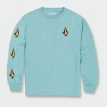 playera de manga larga con piedra icónica cali azul brezo Z44ZX1134 ropa Niños