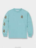 playera de manga larga con piedra icónica cali azul brezo Z44ZX1134 ropa Niños