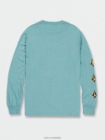playera de manga larga con piedra icónica cali azul brezo Z44ZX116 ropa hombres - Image 2