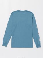 playera de manga larga con piedra icónica - cresta índigo nueva moda Z44ZX49 ropa hombres - Image 2