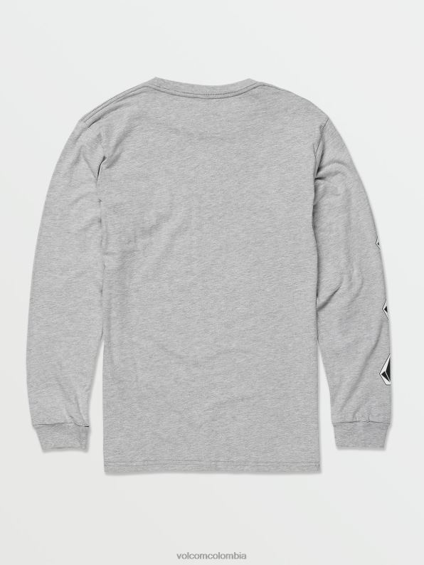 playera de manga larga con piedra icónica cuero gris Z44ZX77 ropa hombres - Image 3
