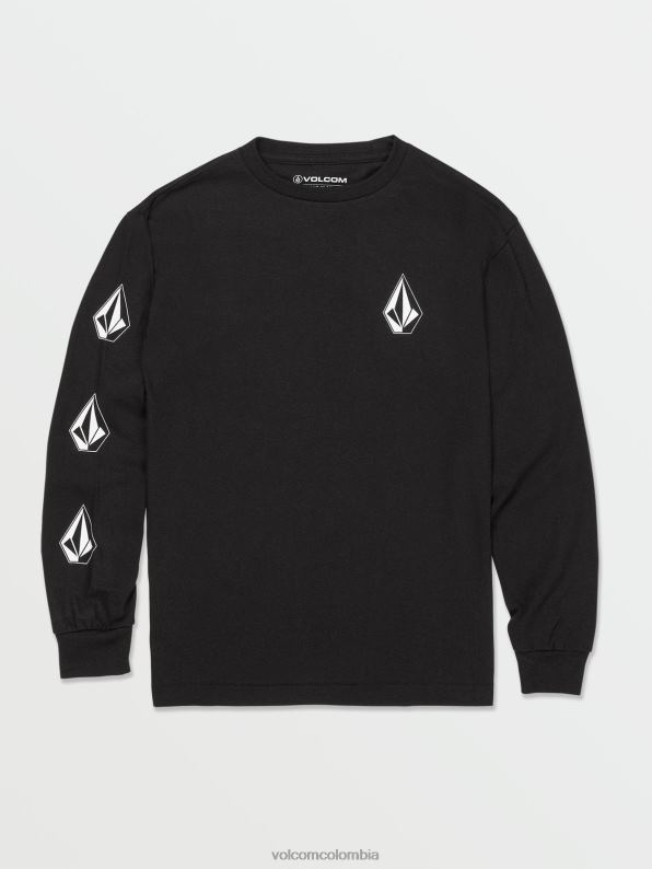 playera_de_manga_larga_con_piedra_iconica_negro_z44zx1124_ropa_ninos.jpg playera de manga larga con piedra icónica negro Z44ZX1124 ropa Niños - Image 1
