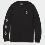 playera de manga larga con piedra icónica negro Z44ZX75 ropa hombres