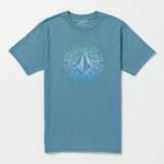 playera rotato de manga corta cresta índigo Z44ZX18 ropa hombres