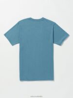 playera rotato de manga corta cresta índigo Z44ZX18 ropa hombres - Image 3