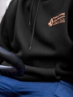 ropa de trabajo sudadera con capucha negro Z44ZX178 ropa hombres - Image 12