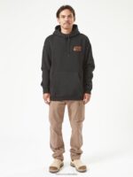 ropa de trabajo sudadera con capucha negro Z44ZX178 ropa hombres - Image 9