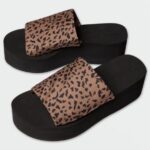 sandalia sencilla hi-scraper Huella animal Z44ZX1036 calzado mujer