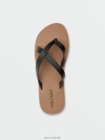 sandalias de dos pasos de piedra negro Z44ZX1009 calzado mujer - Image 2
