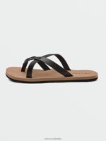 sandalias de dos pasos de piedra negro Z44ZX1009 calzado mujer - Image 5
