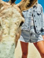 shorts de mezclilla coco ho hielo Z44ZX913 ropa mujer