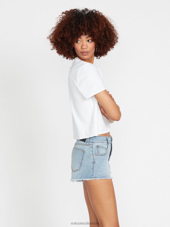 shorts de mezclilla elásticos Stoney retro azul Z44ZX962 ropa mujer - Image 6