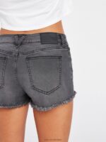 shorts de mezclilla elásticos Stoney vendimia negro Z44ZX957 ropa mujer