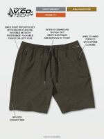 shorts híbridos wrecpack negro Z44ZX243 ropa hombres - Image 2