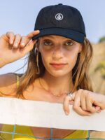 sombrero de papá de piedra circular negro Z44ZX977 accesorios mujer