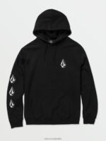 sudadera con capucha de piedra icónica negro Z44ZX169 ropa hombres