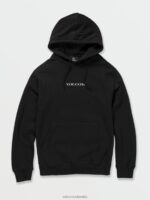 sudadera con capucha de piedra negro Z44ZX184 ropa hombres