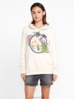 Sudadera con capucha de verdadero trato arena Z44ZX845 ropa mujer