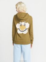 Sudadera con capucha de verdadero trato musgo Z44ZX836 ropa mujer - Image 3